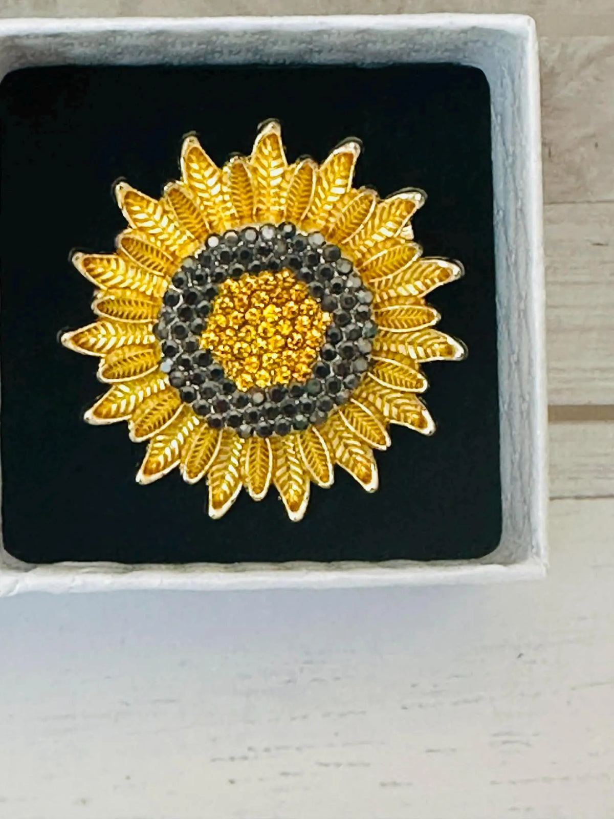 Sunflower Brooch