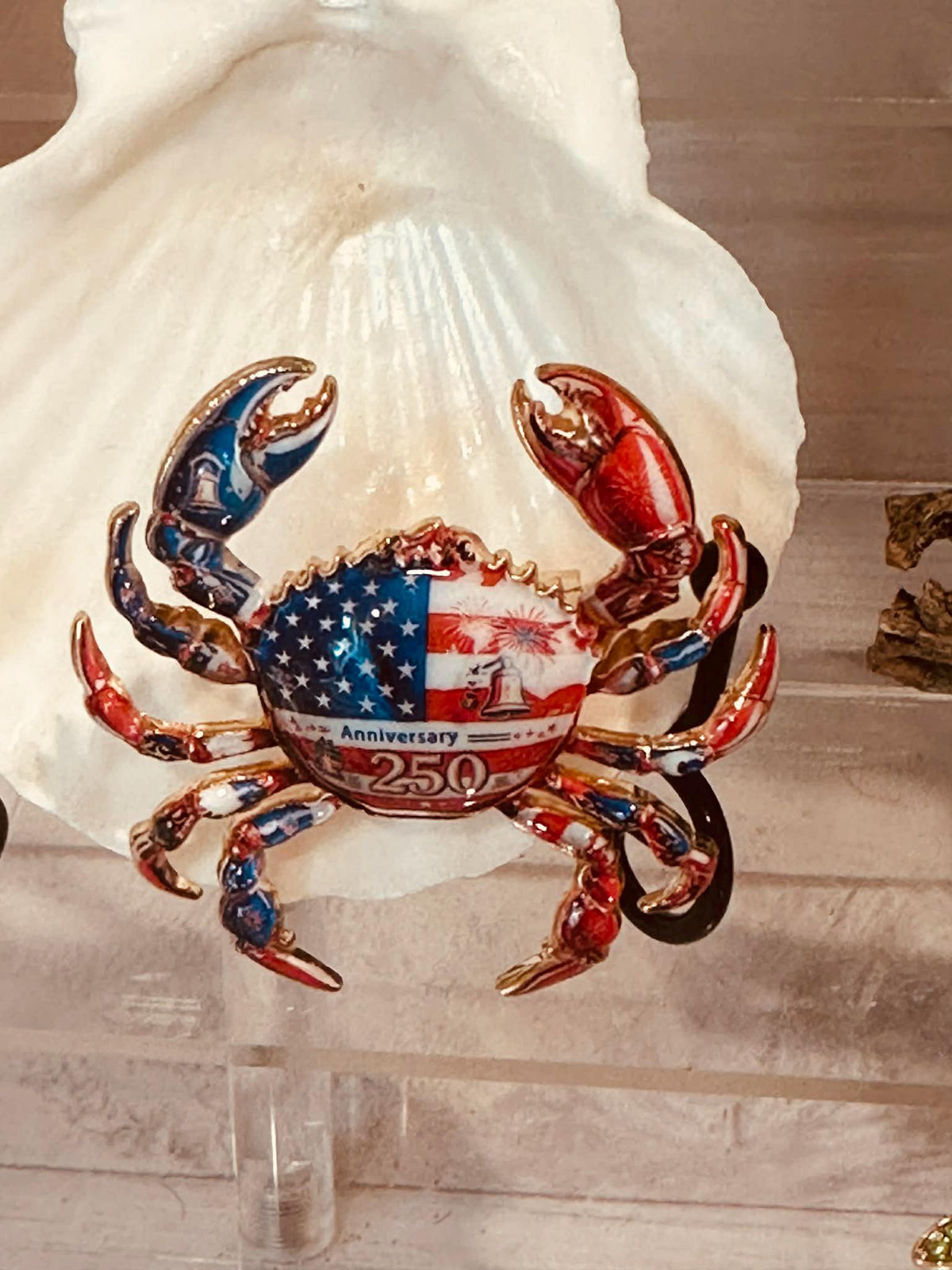 America Crab Brooch~ 250 Anniversary