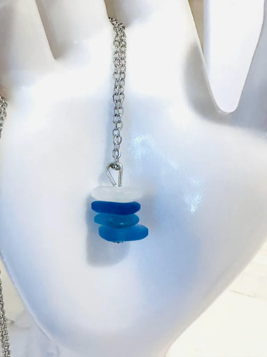 Sea Glass Stacked Necklace
