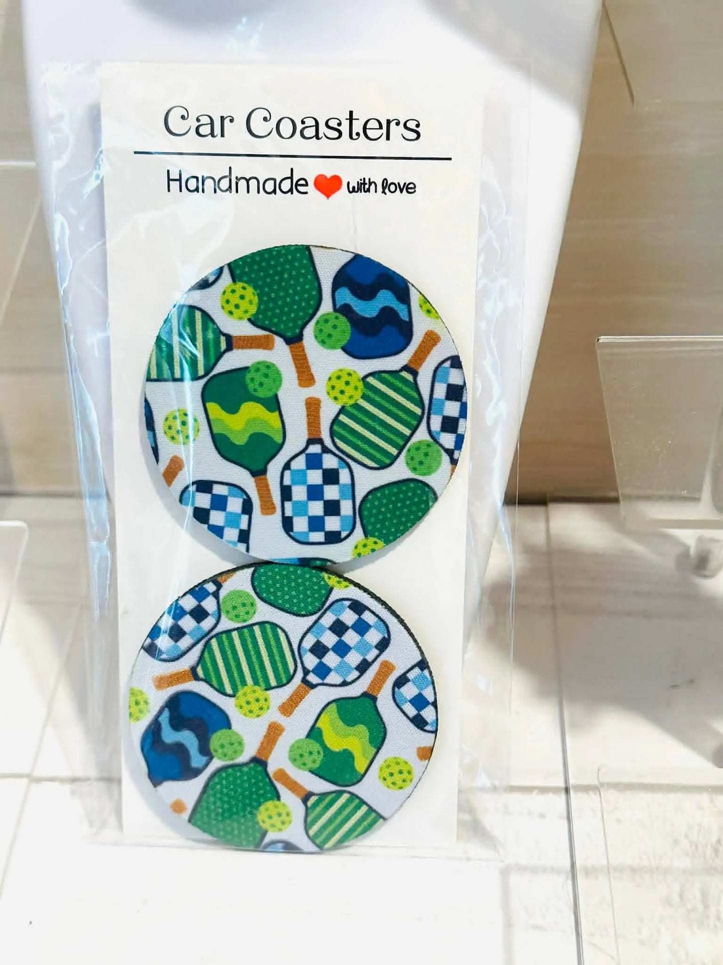 Pickleball Car Coasters