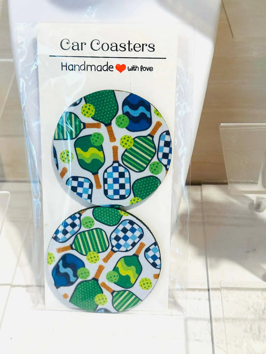 Pickleball Car Coasters