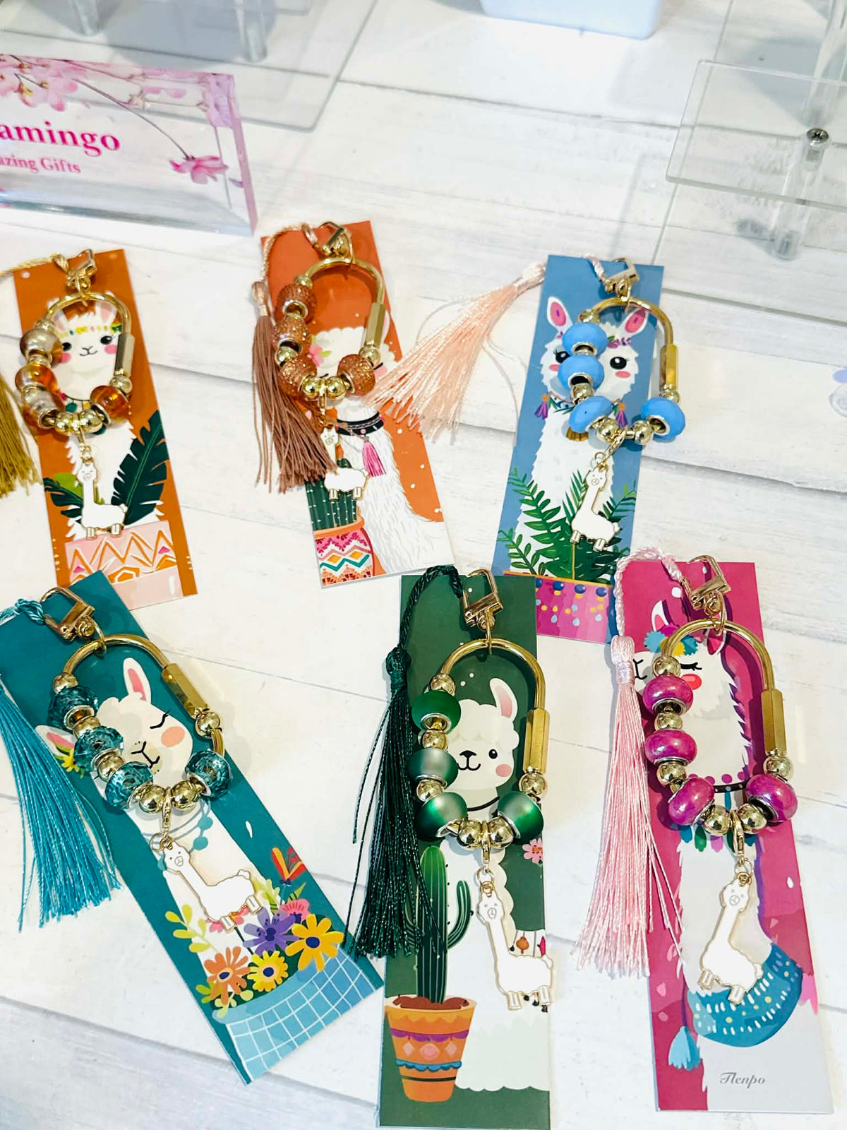 Llama Alpaca Carabiner Bag Charms & Book Mark