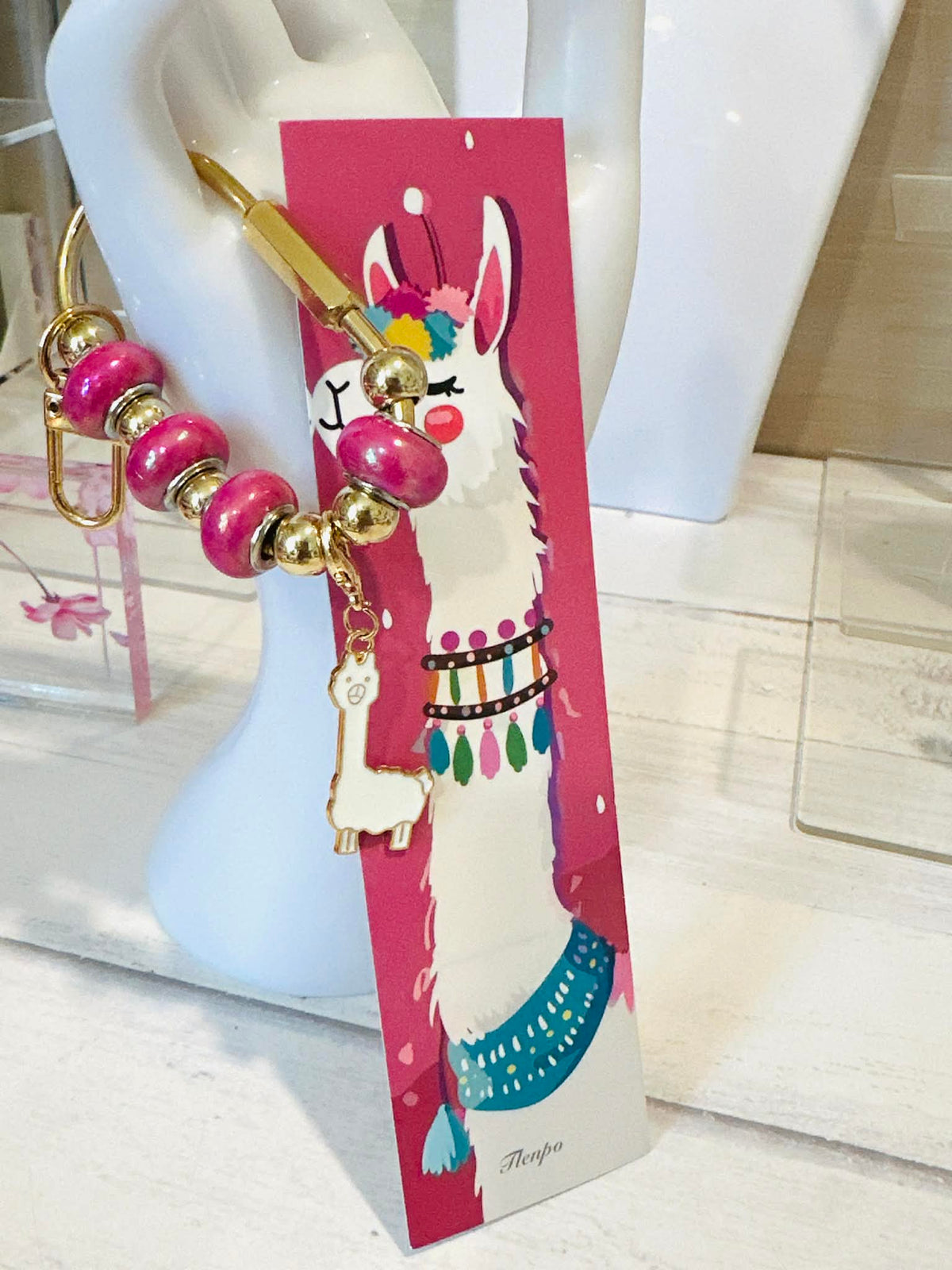 Llama Alpaca Carabiner Bag Charms & Book Mark