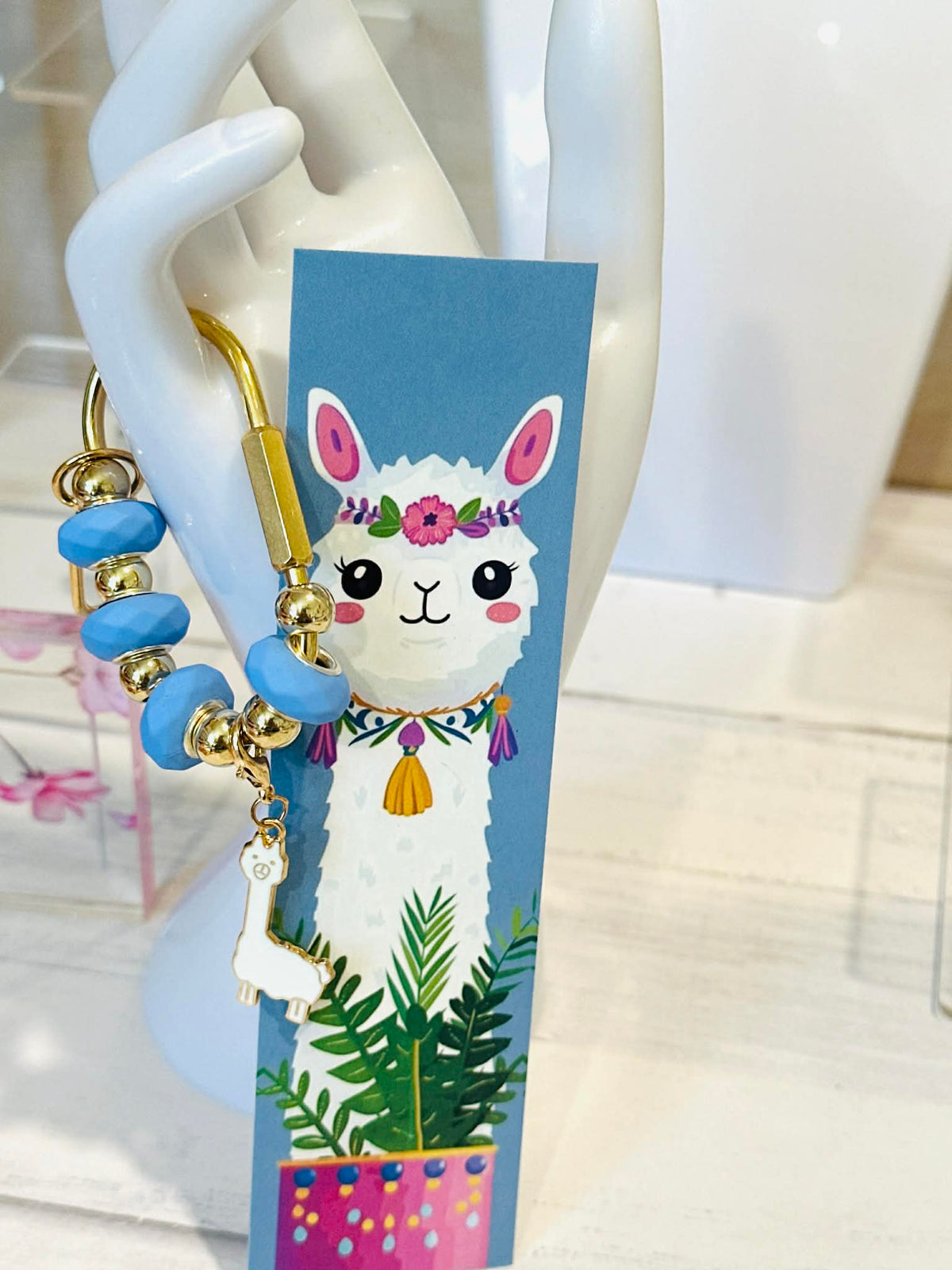 Llama Alpaca Carabiner Bag Charms & Book Mark
