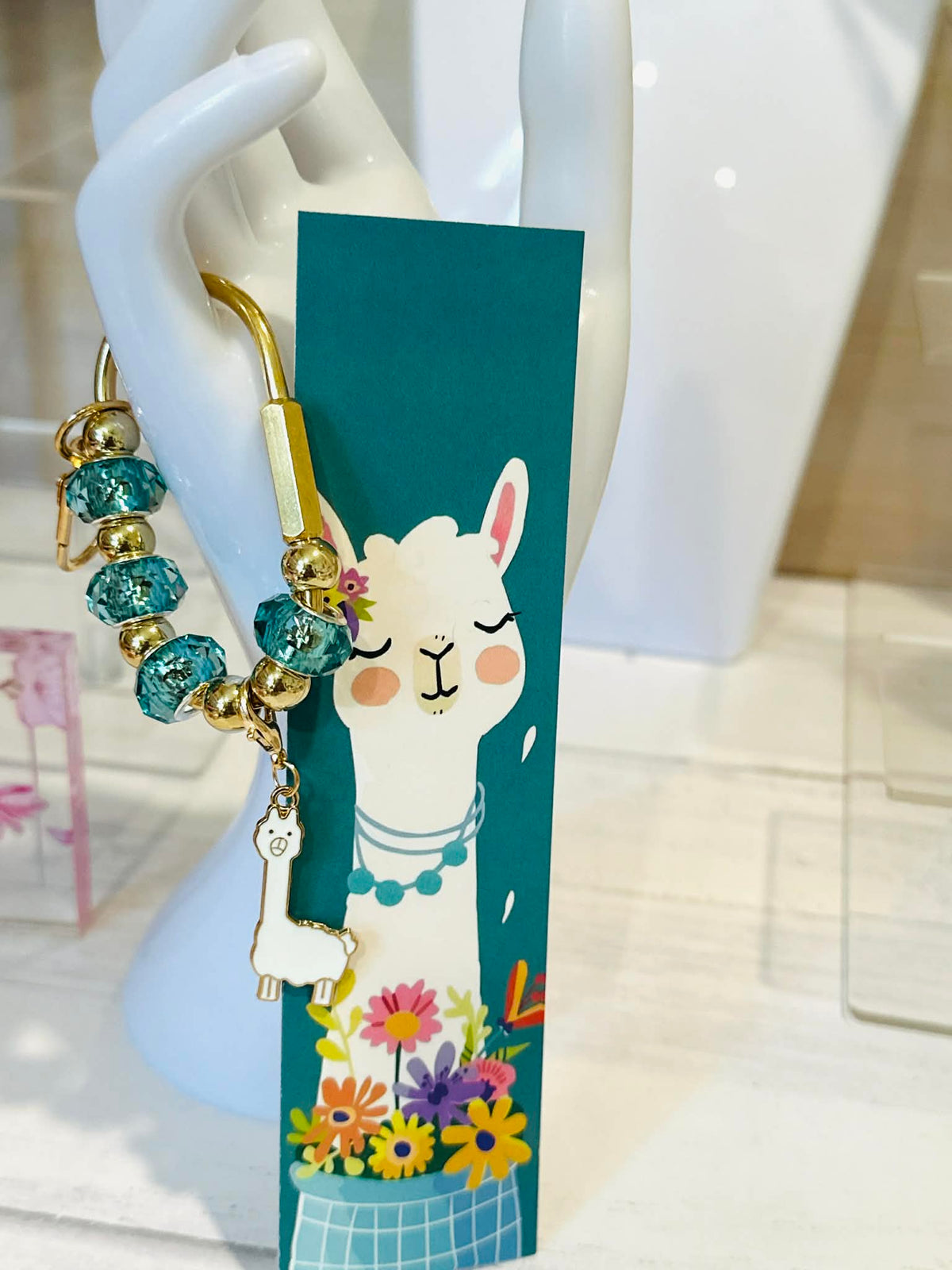 Llama Alpaca Carabiner Bag Charms & Book Mark