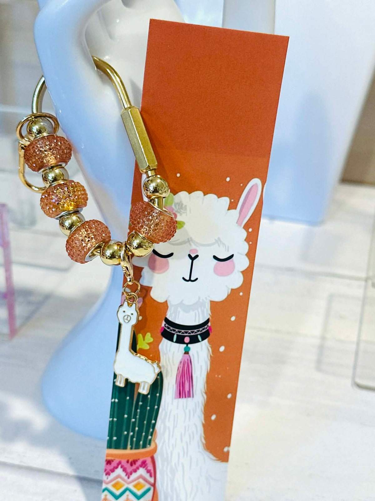 Llama Alpaca Carabiner Bag Charms & Book Mark