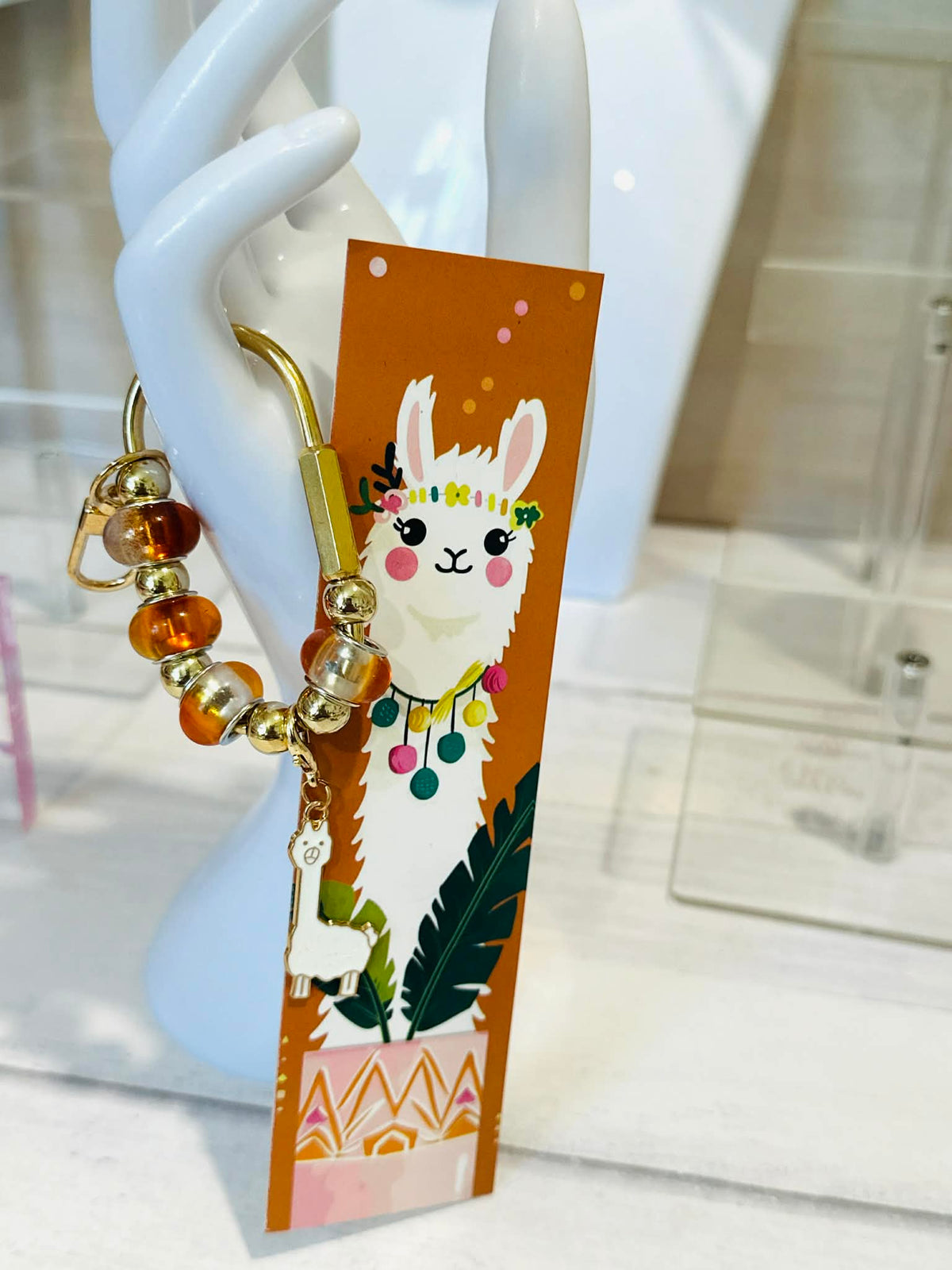 Llama Alpaca Carabiner Bag Charms & Book Mark