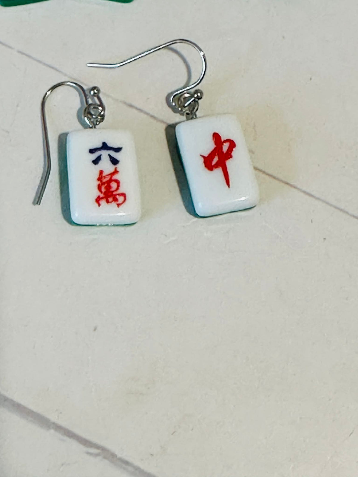 Mahjong Earrings
