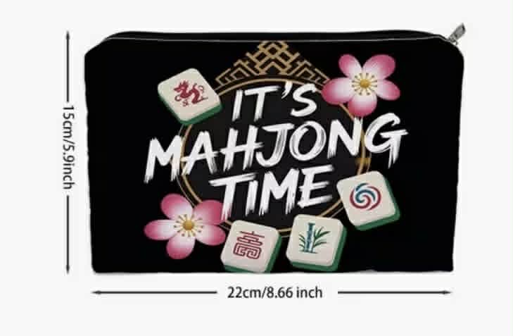Mahjong Zippered Pouch