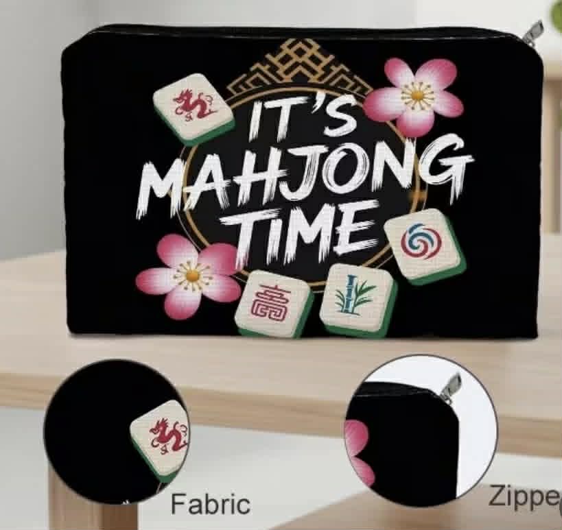 Mahjong Zippered Pouch