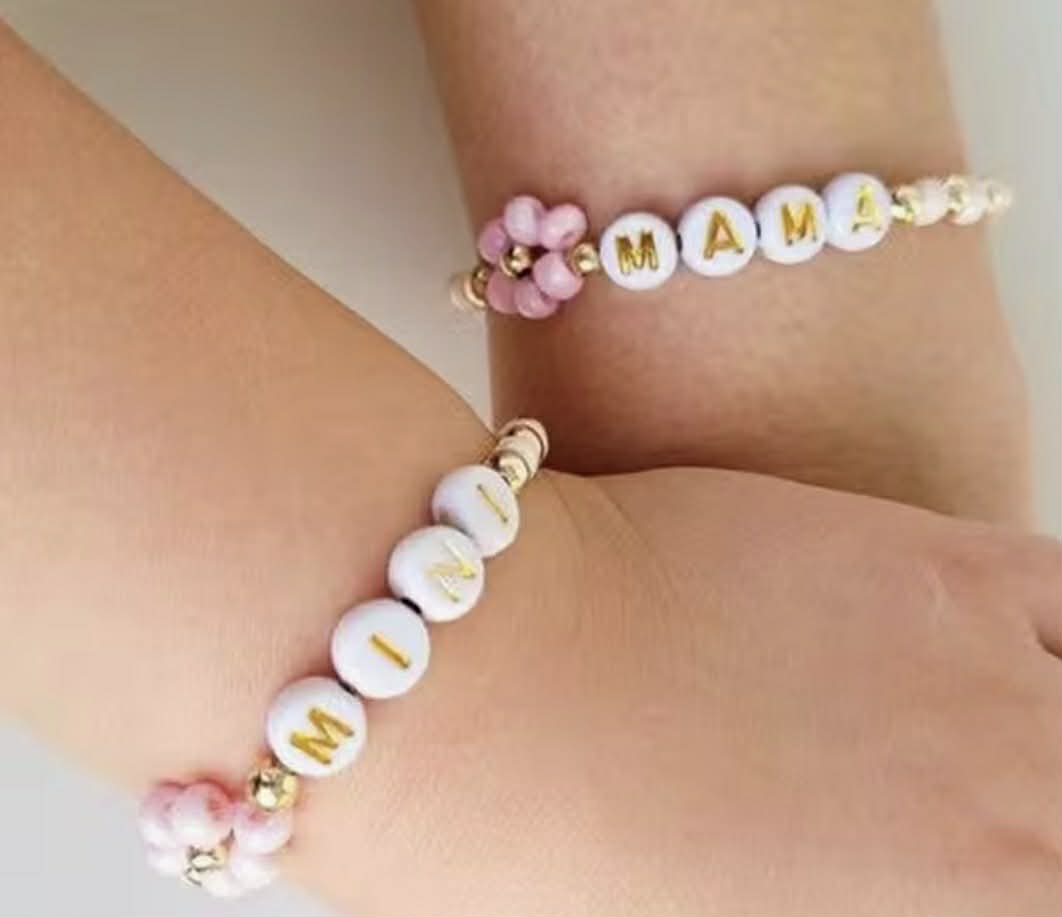 Mom & Daughter beaded Bracelets