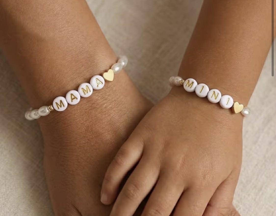 Mom & Daughter beaded Bracelets