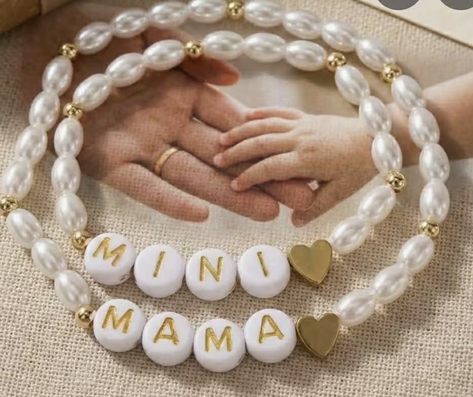 Mom & Daughter beaded Bracelets