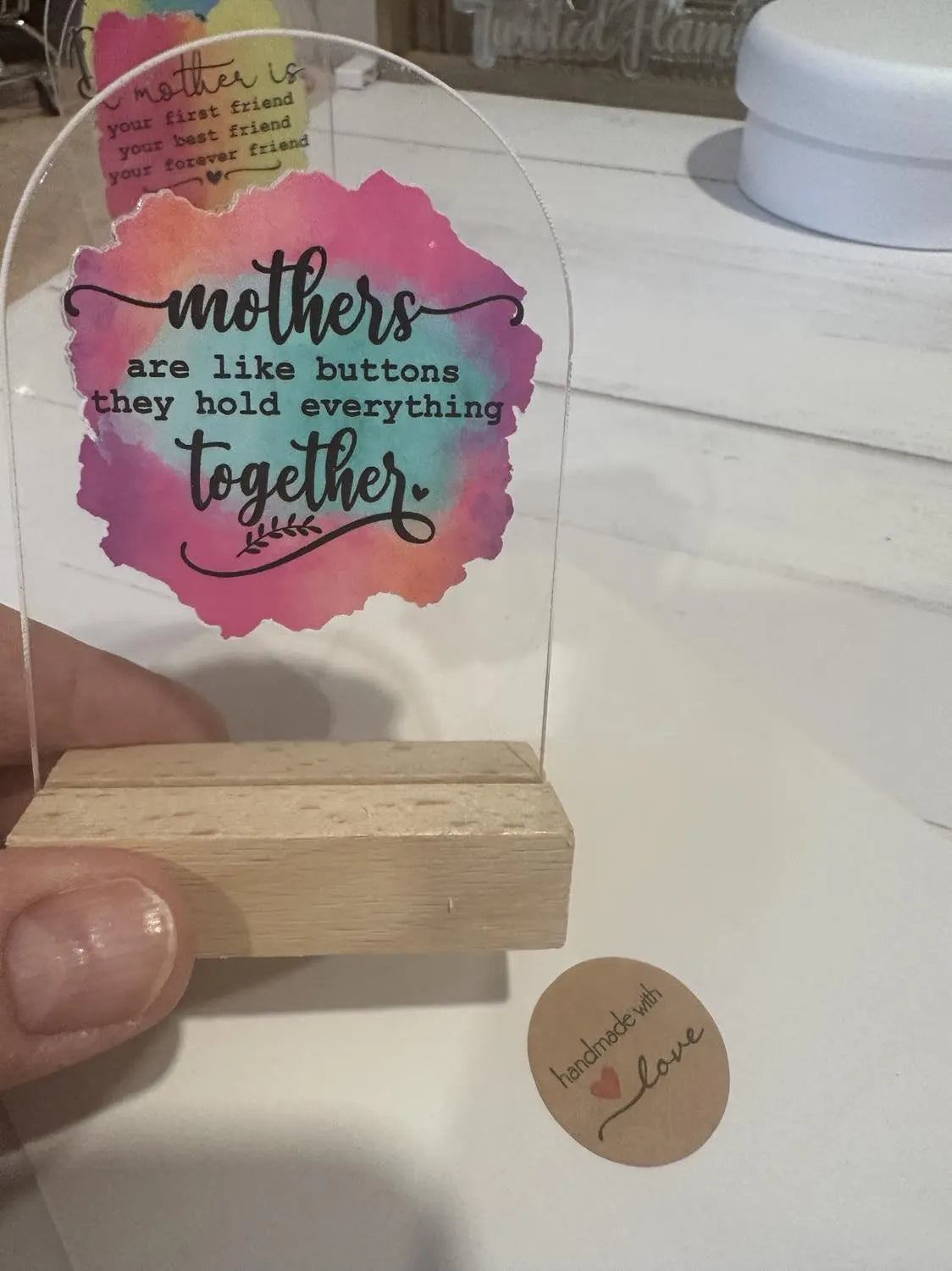 Mom & Mother Acrylic Desk Sitters