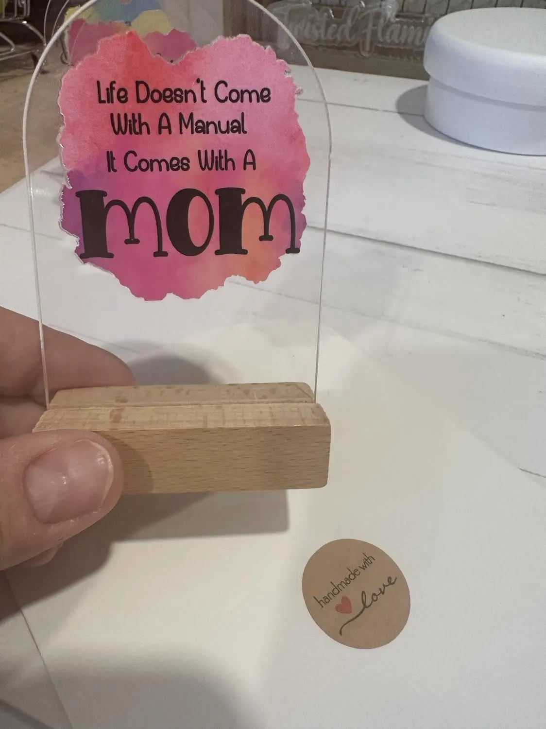 Mom & Mother Acrylic Desk Sitters