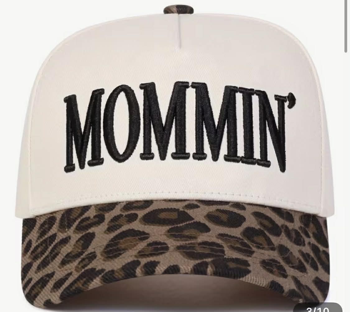 Mommin' Leopard Ball Cap