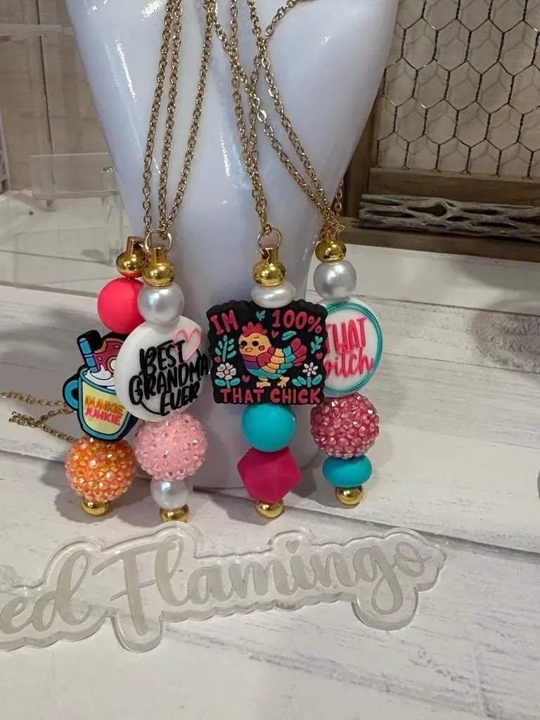 Fun Beaded Cable Necklaces