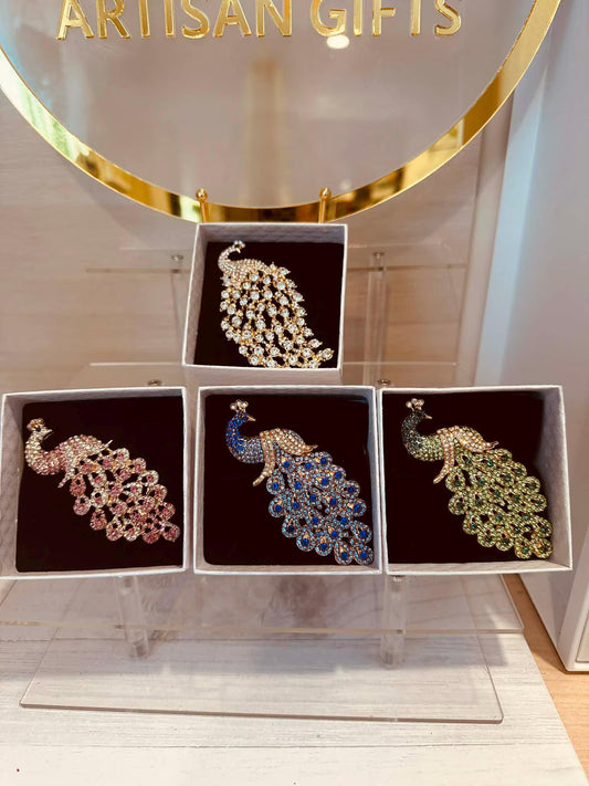 Peacock Brooch