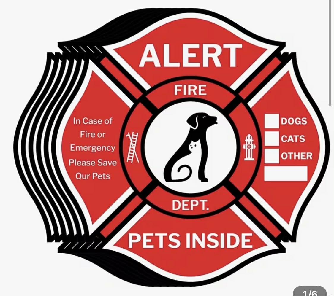 Pet Alert Safety Stickers
