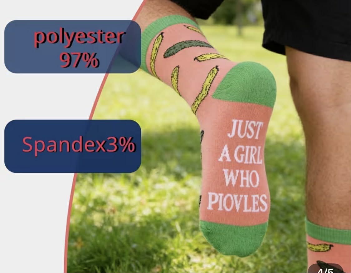 Just a Girl who Loves Pickles Socks