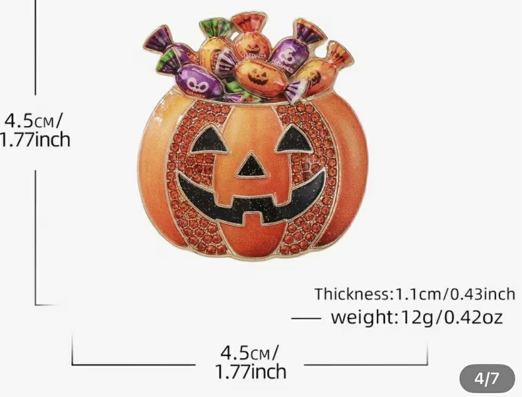 Pumpkin Brooch