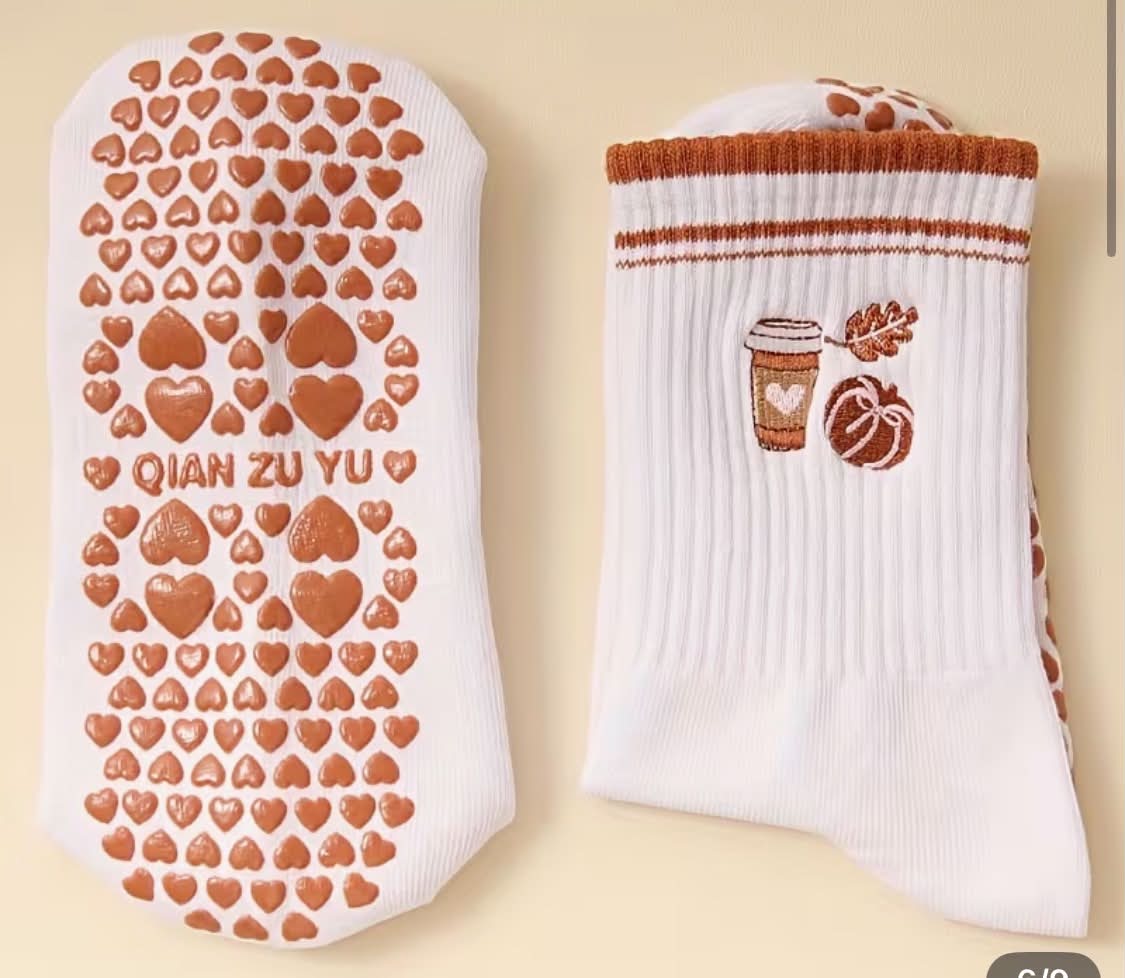 Fall Pilates Socks