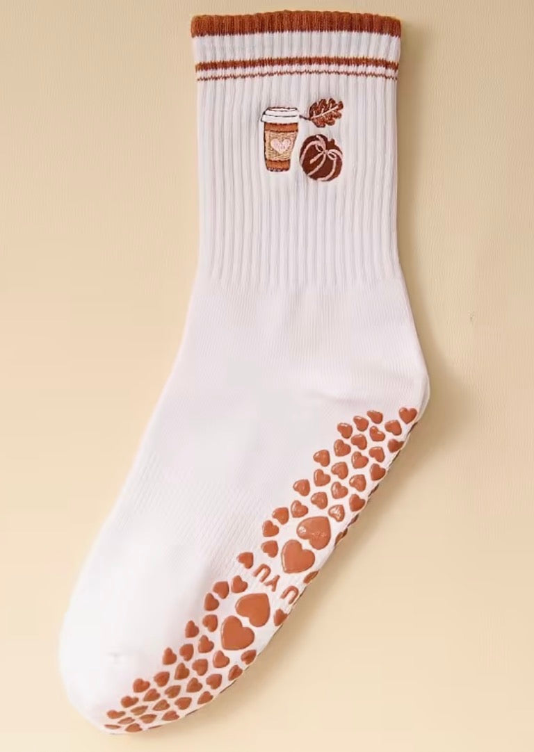 Fall Pilates Socks
