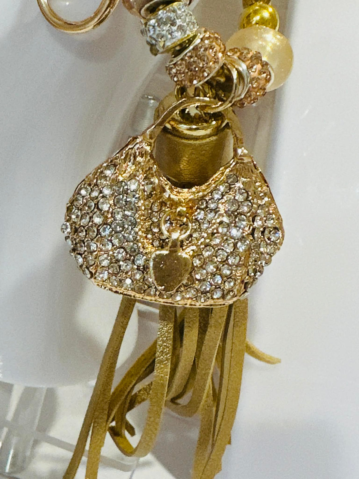 Sparkly Purse Tassel Carabiner