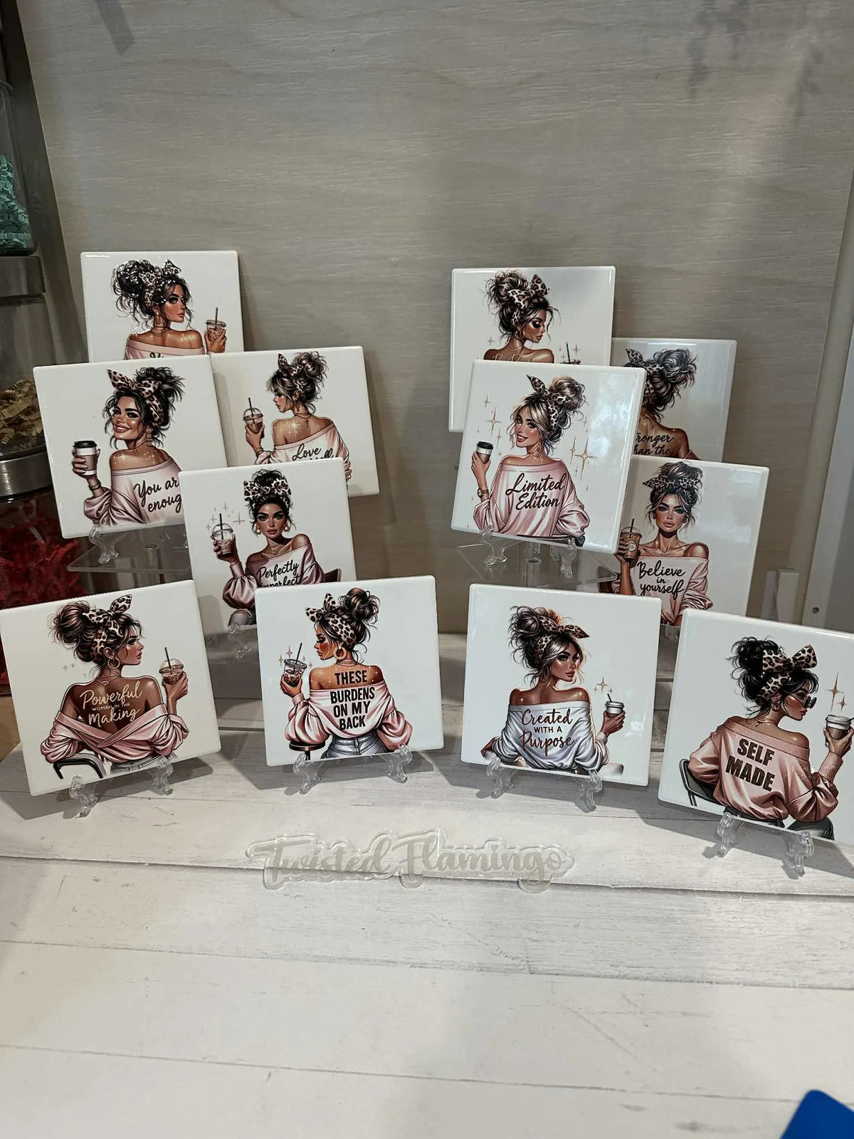 Self Love Ceramic Tile Art
