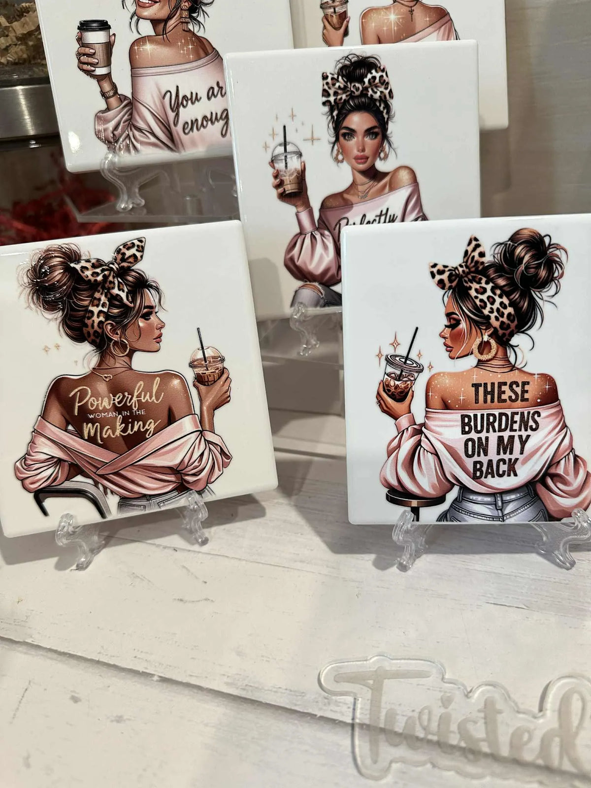 Self Love Ceramic Tile Art
