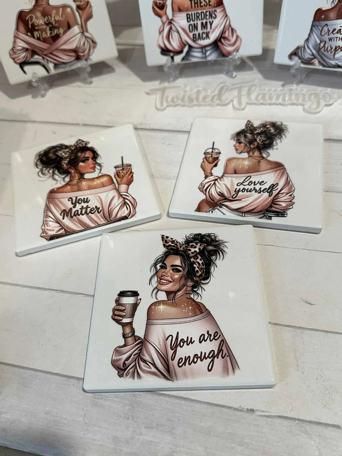 Self Love Ceramic Tile Art