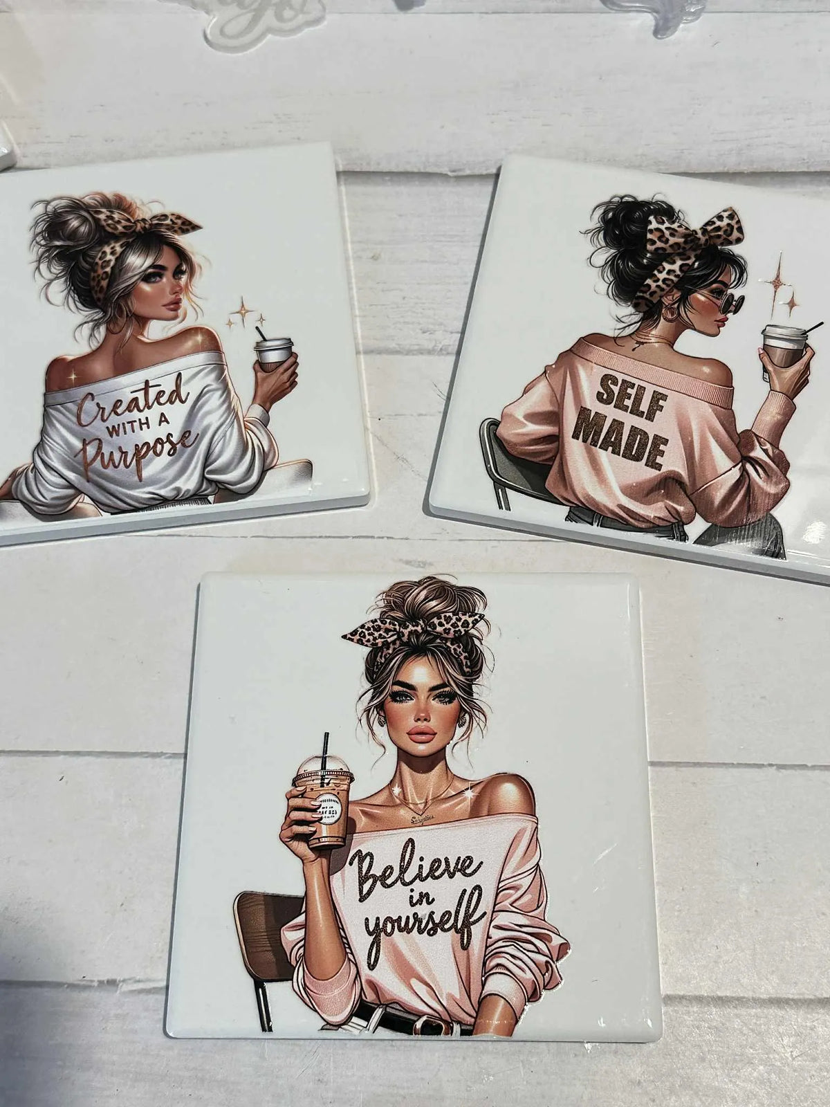 Self Love Ceramic Tile Art
