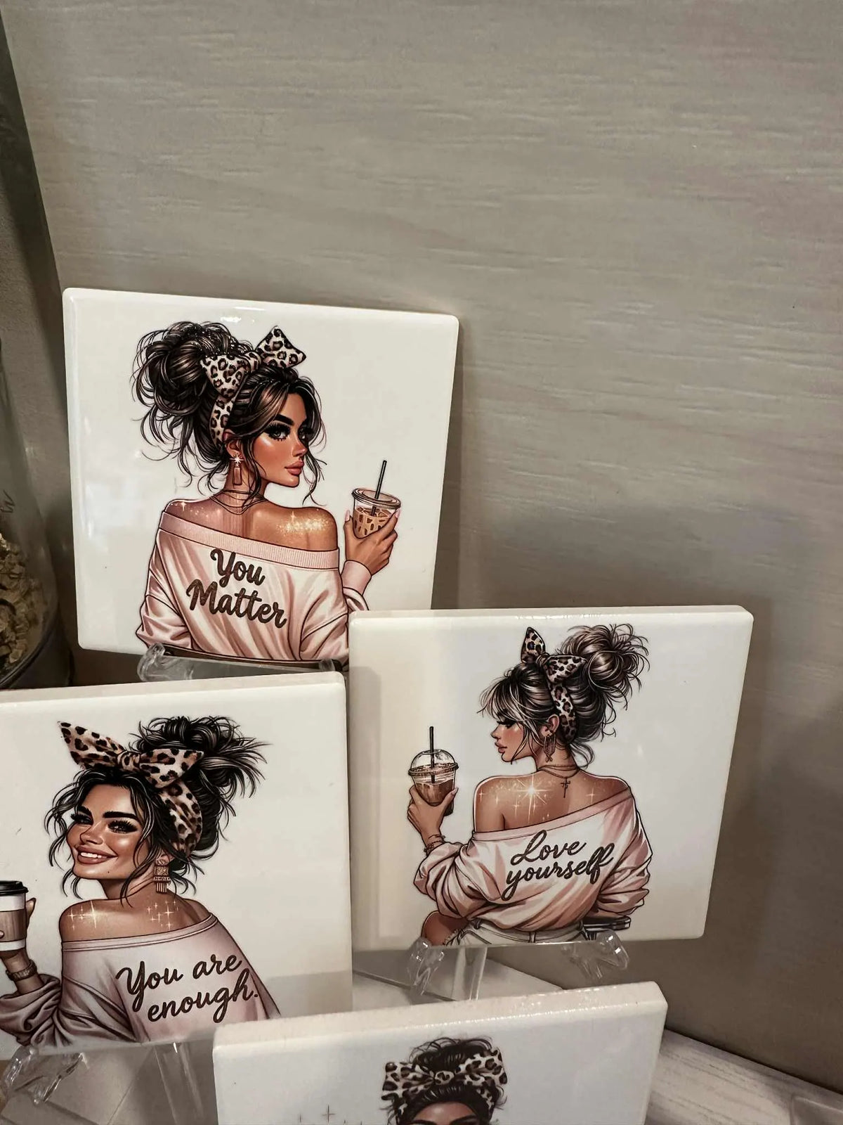 Self Love Ceramic Tile Art