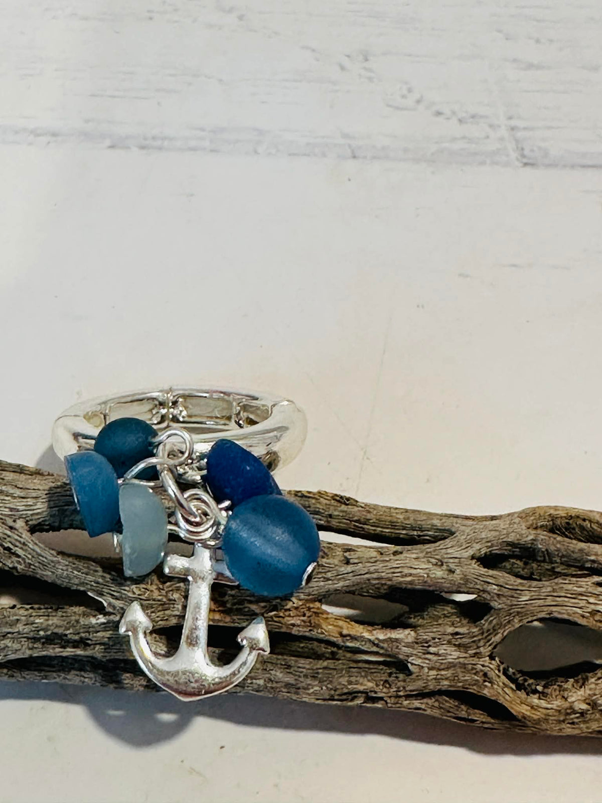 Seaglass Stretch Rings