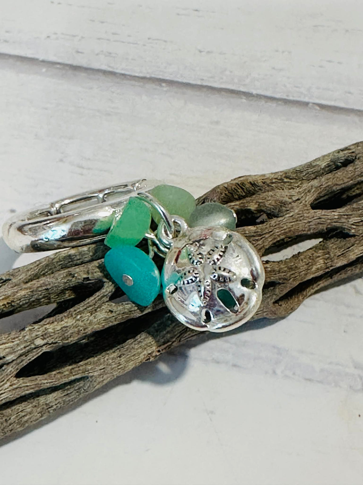 Seaglass Stretch Rings