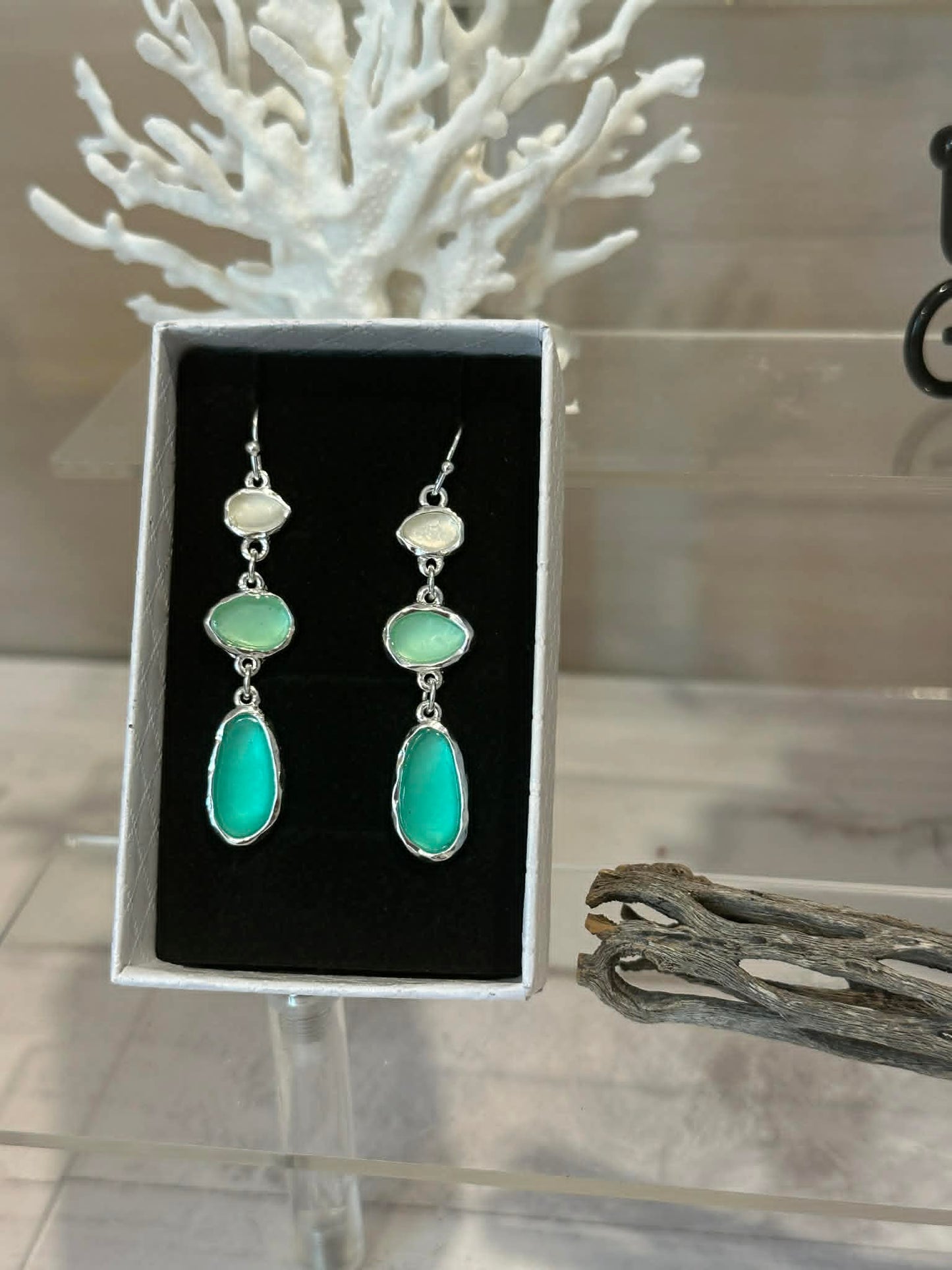 Seaglass Dangle Earrings