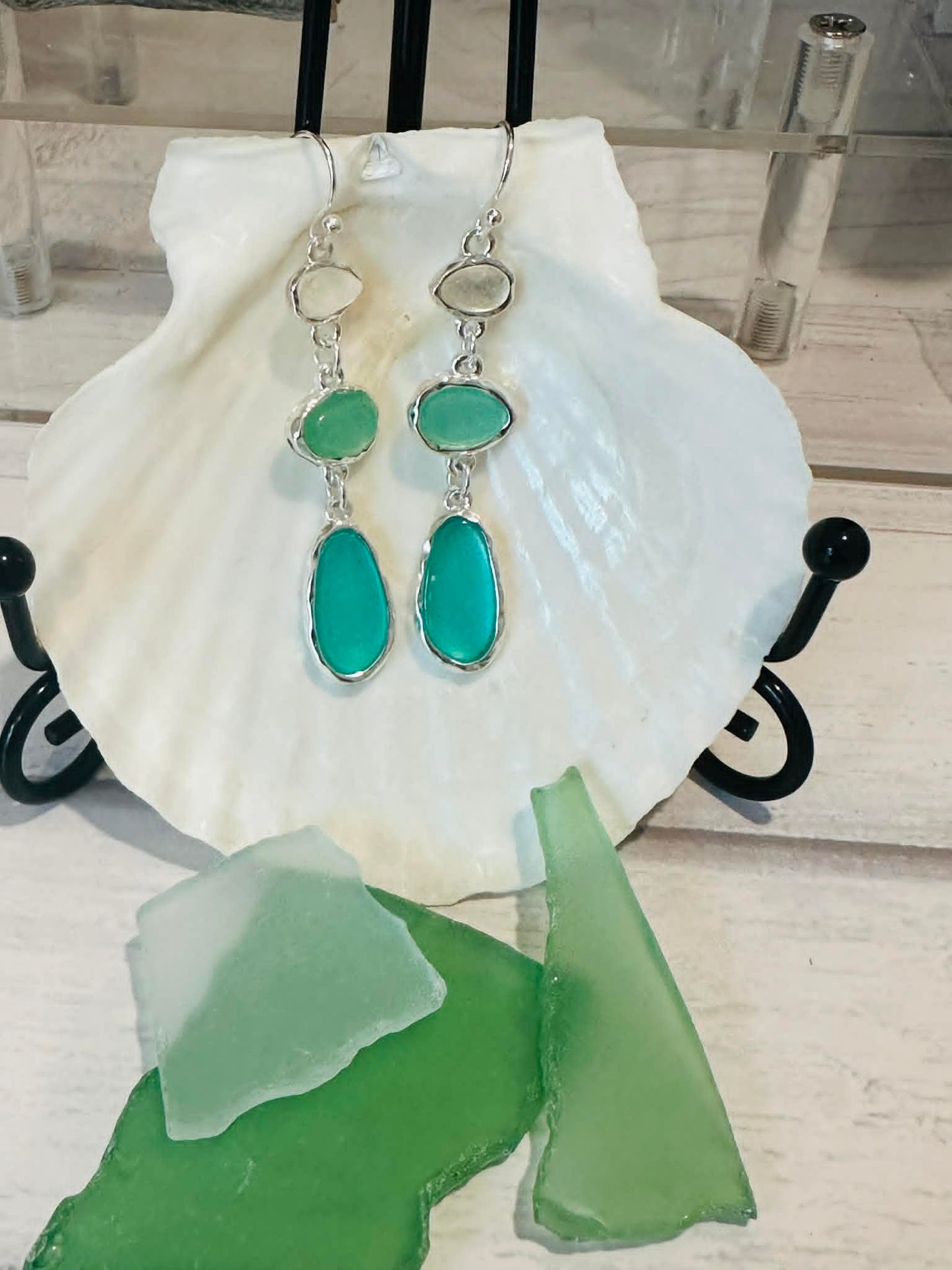 Seaglass Dangle Earrings