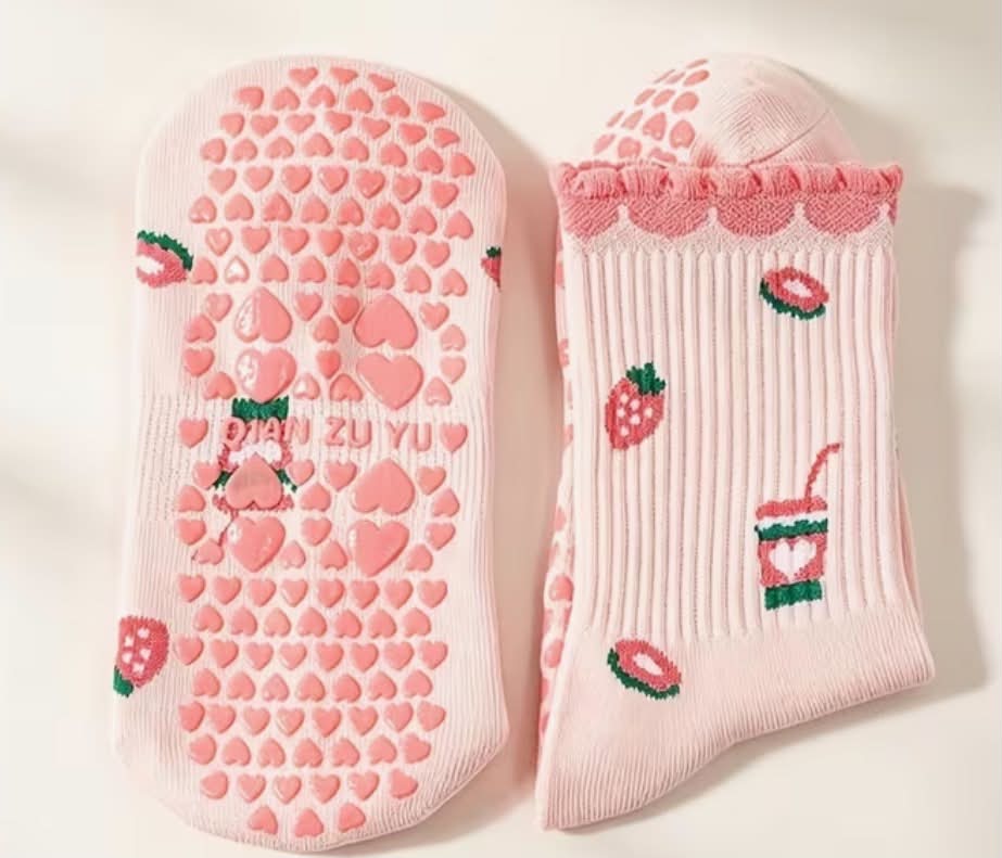 Strawberry Pilate  Yoga Socks