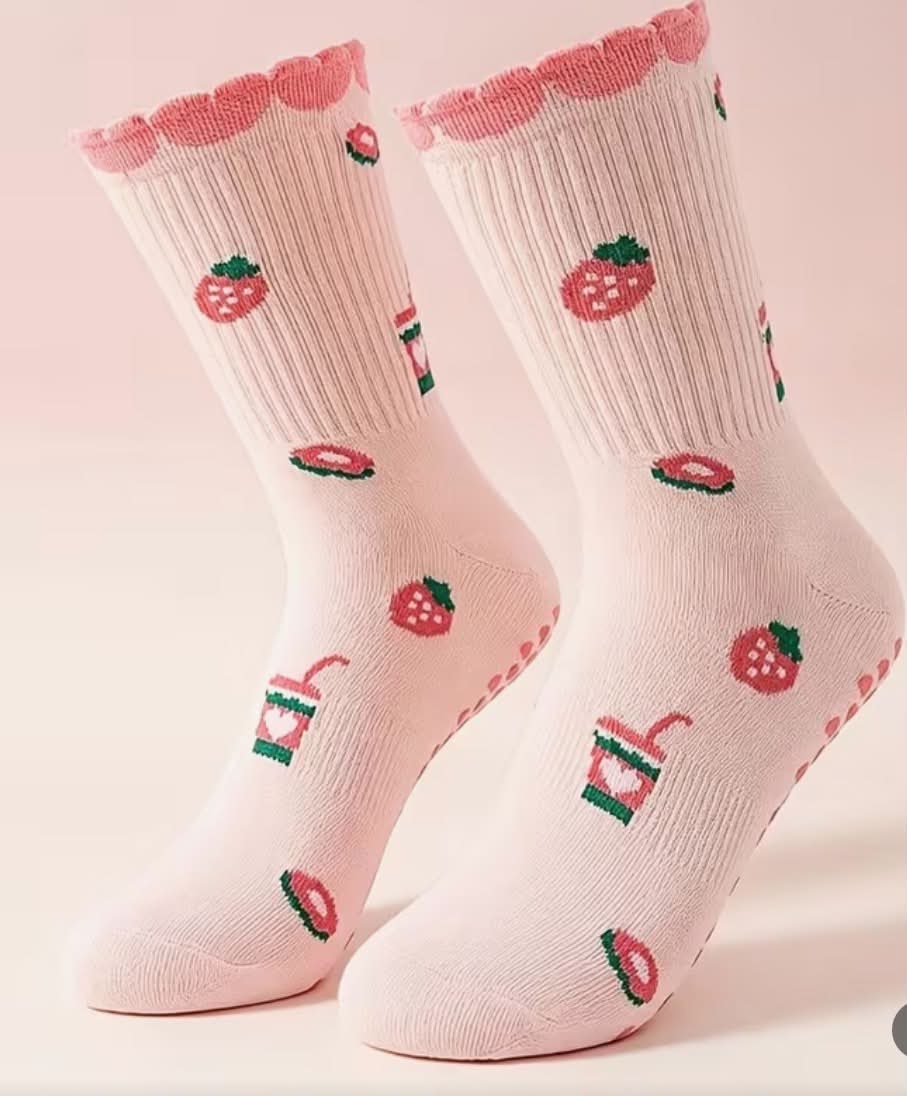 Strawberry Pilate  Yoga Socks
