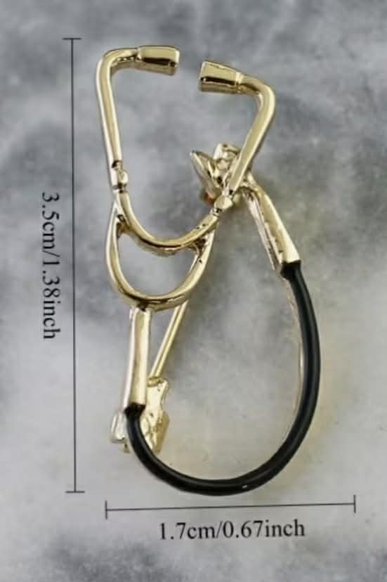 Stethoscope Brooch
