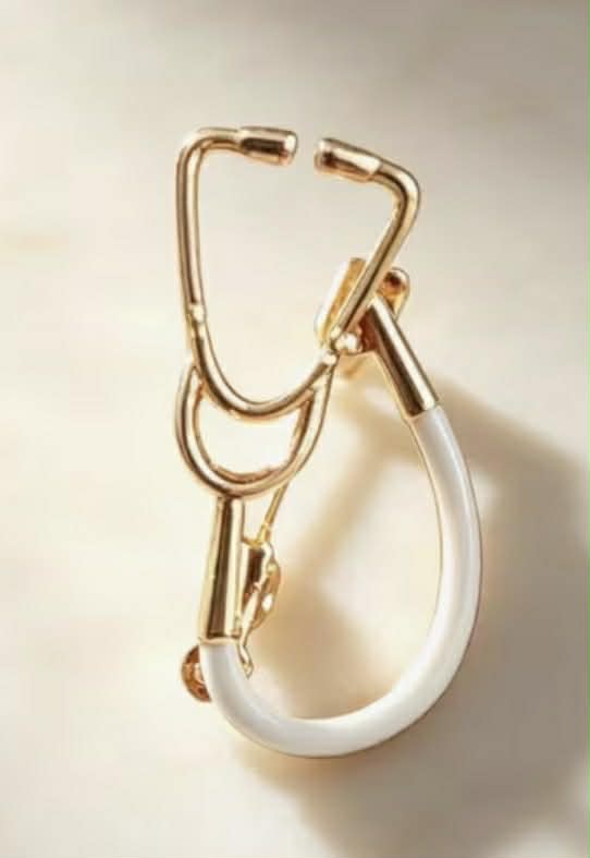 Stethoscope Brooch