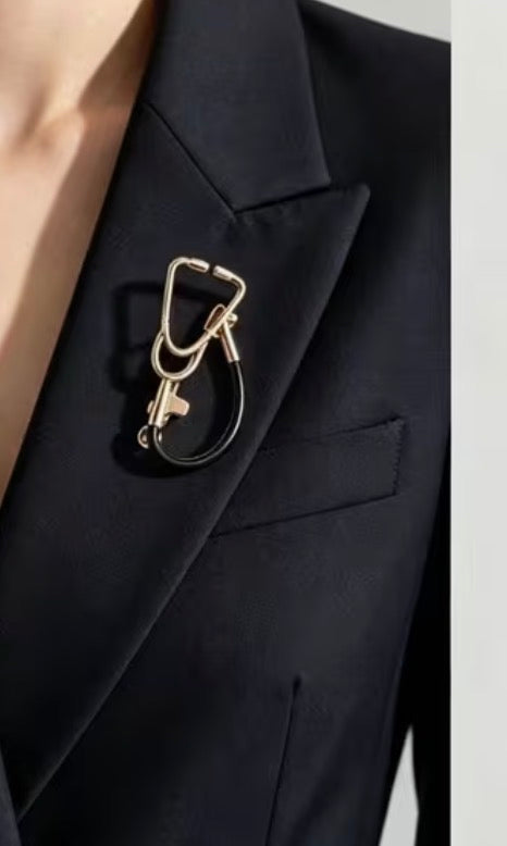Stethoscope Brooch