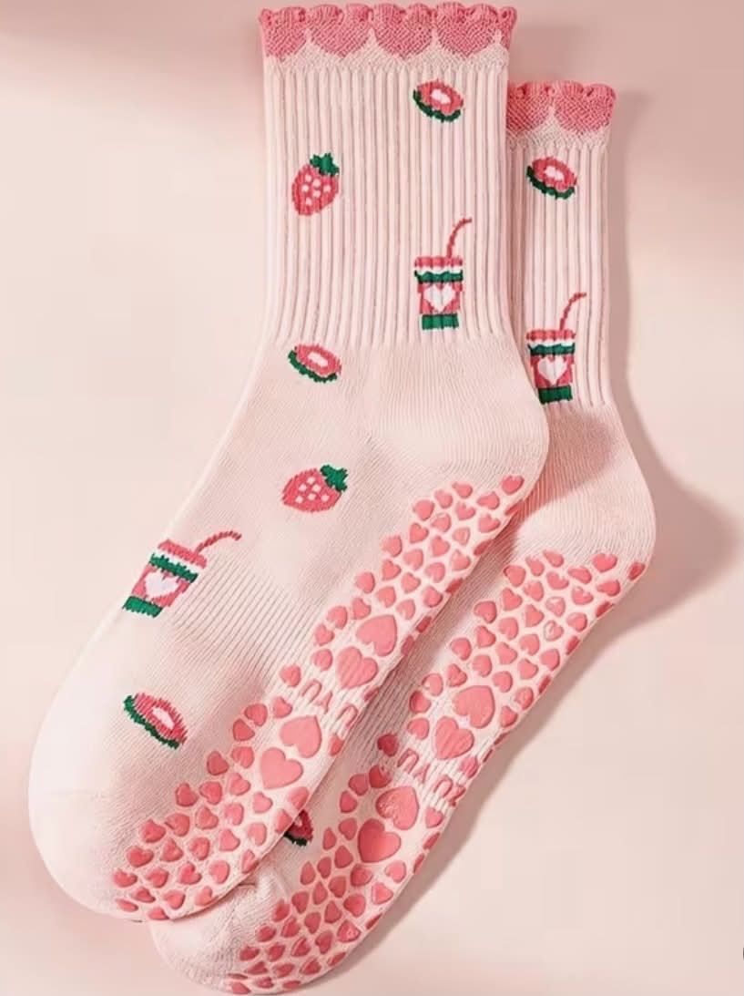 Strawberry Pilate  Yoga Socks
