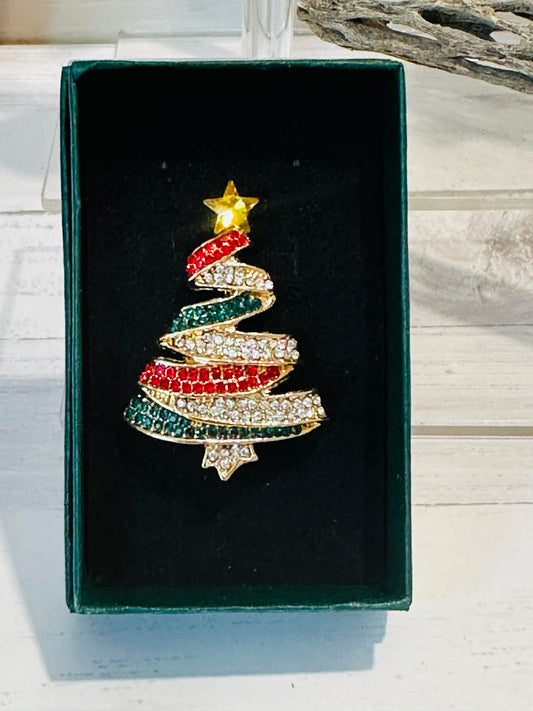 Christmas Tree Brooch