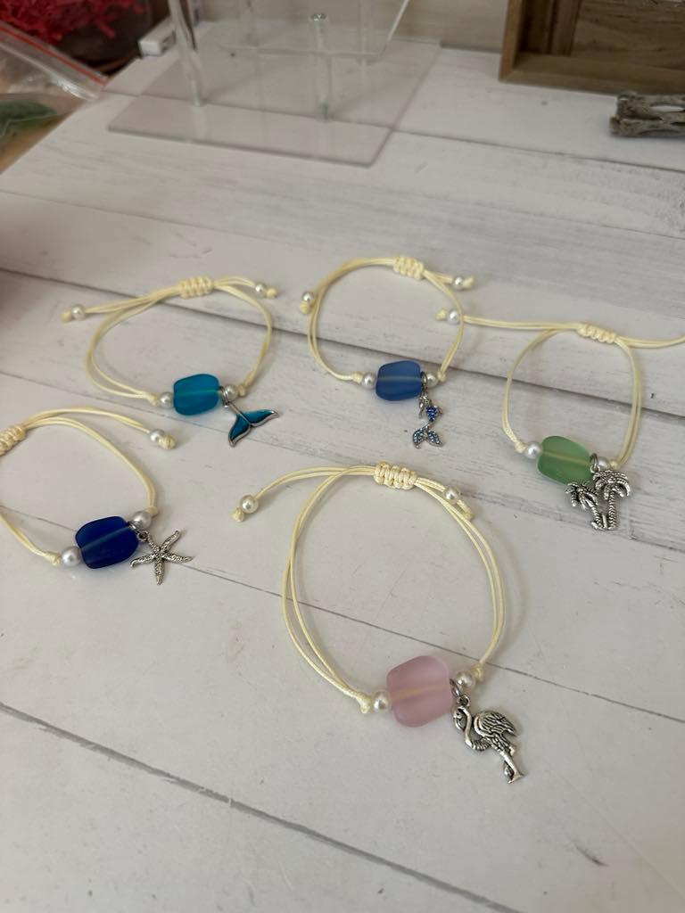 Seaglass Cord Bracelets